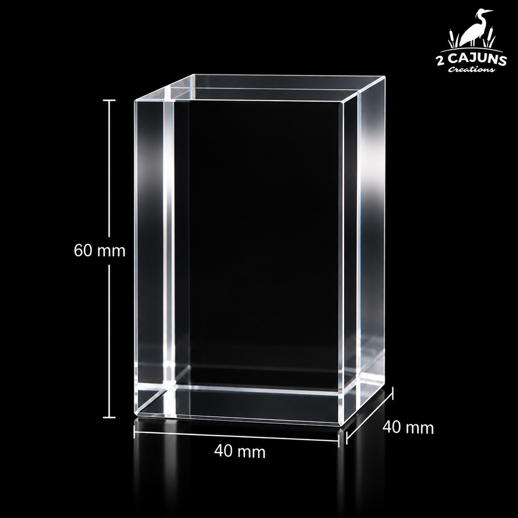 Personalized Inner Engraved Keepsake High Quality K9 Crystal w/ LED Base