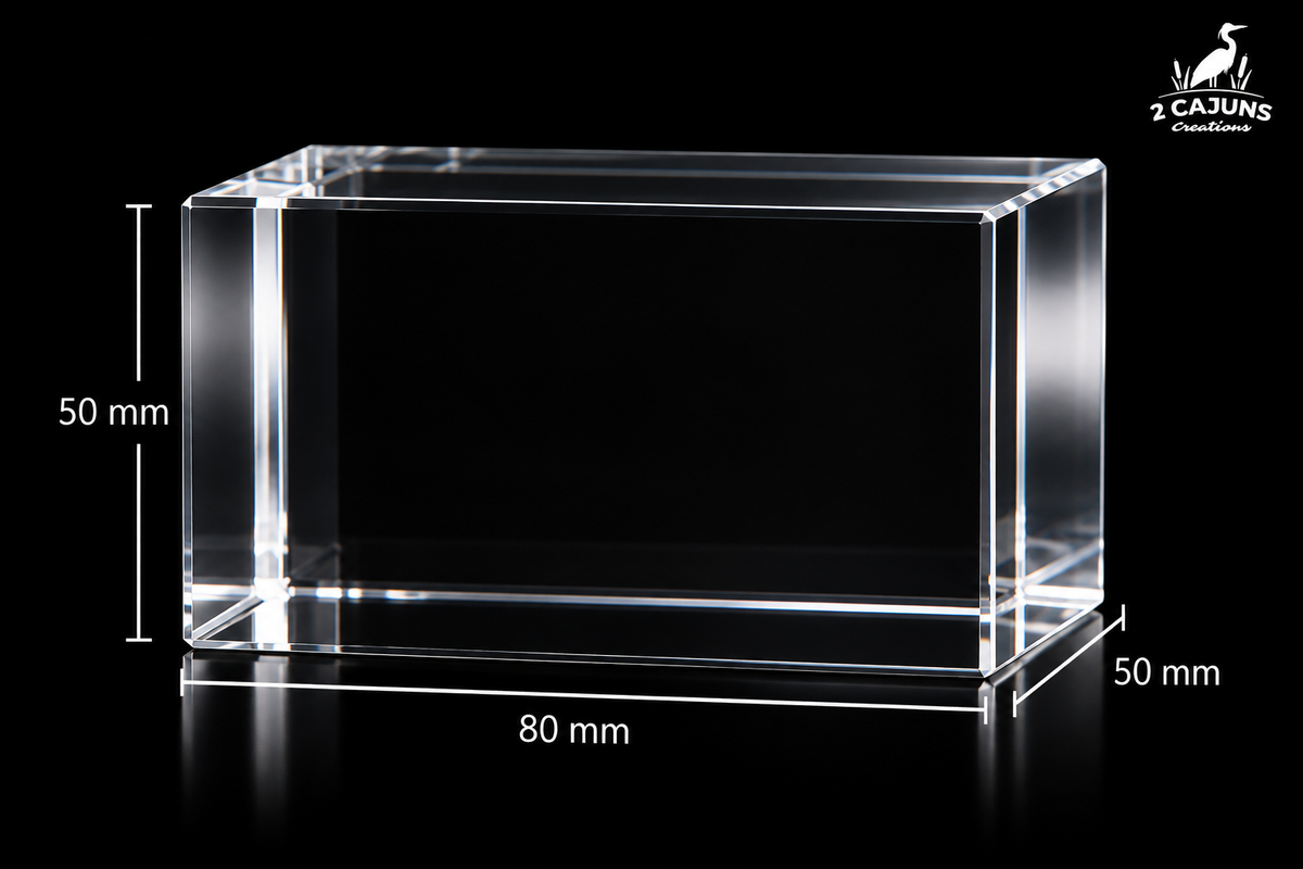 Personalized Inner Engraved Keepsake High Quality K9 Crystal w/ LED Base