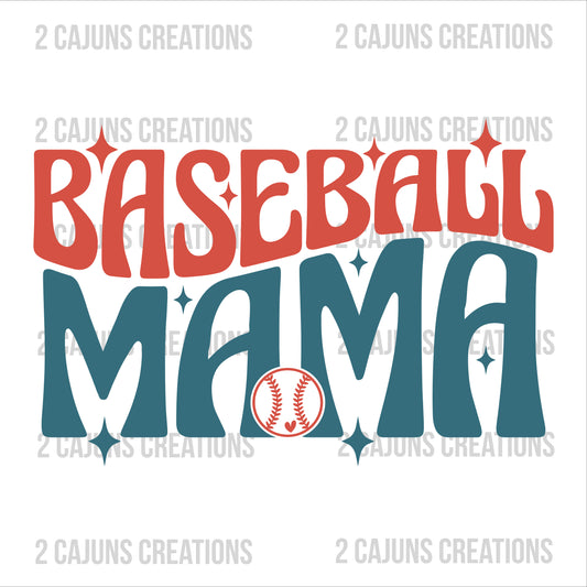 Baseball Mama DTF Transfer - Baseball Mom DTF Transfer