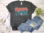Baseball Mama Crew Neck Tshirt - Baseball Mom Tee - Retro Design
