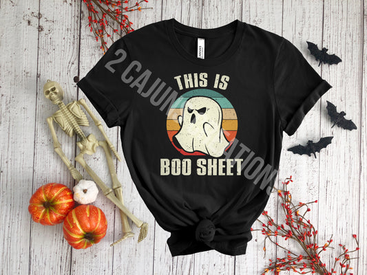 This Is Boo Sheet Halloween Tshirt