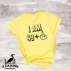 I Am 49 + Middle Finger TShirt - Any Age Can Be Done