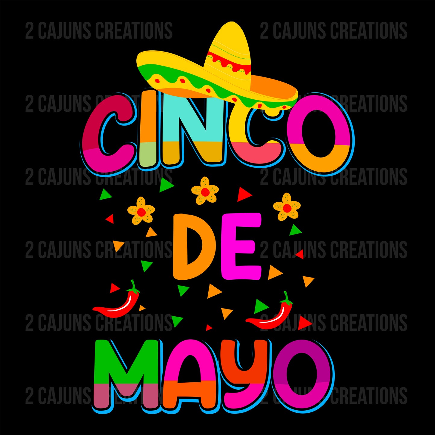 Cinco De Mayo DTF Transfer - Festive Cinco De Mayo Design