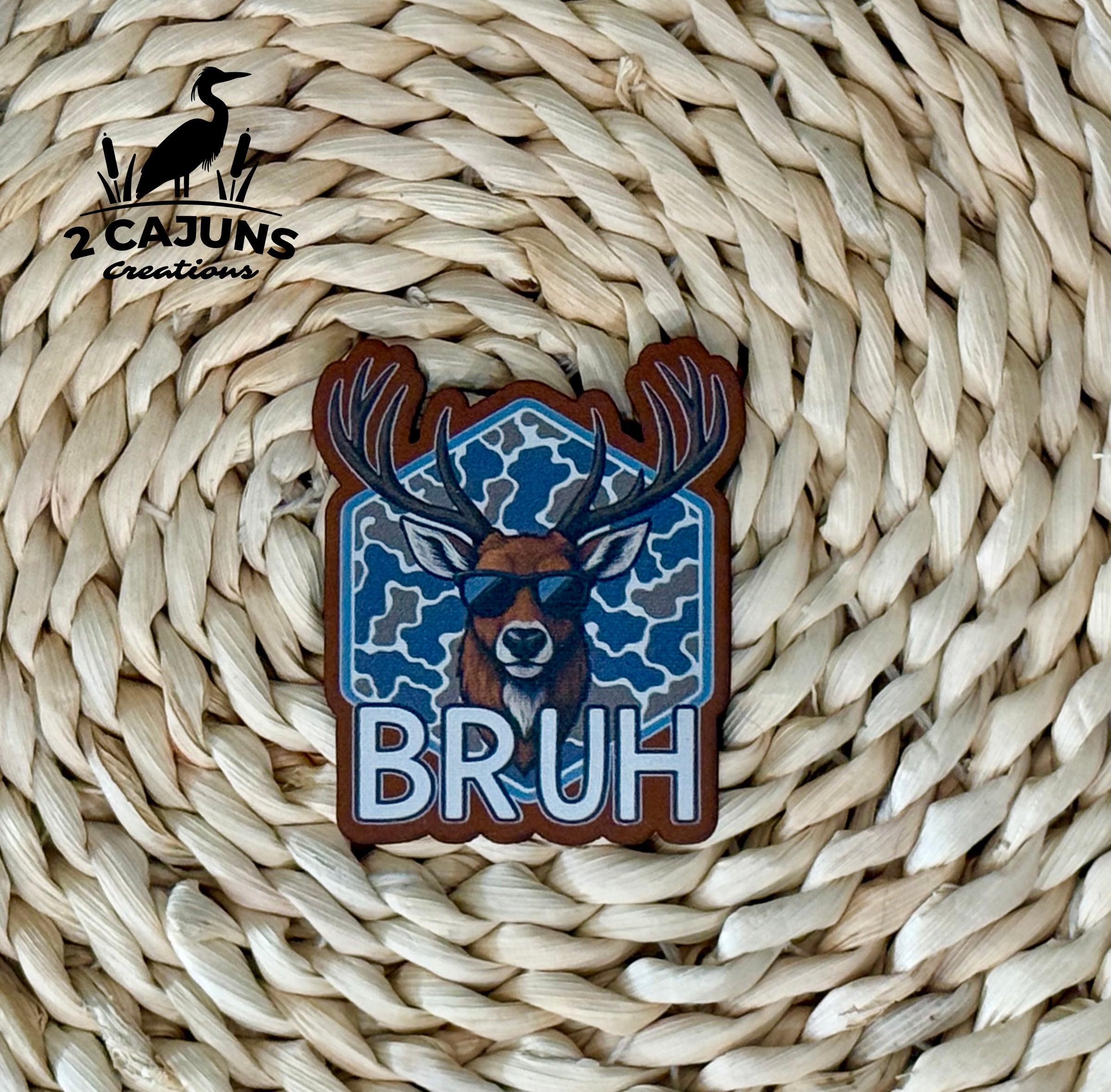 Buck Bruh UV Printed Leatherette Hat Patch