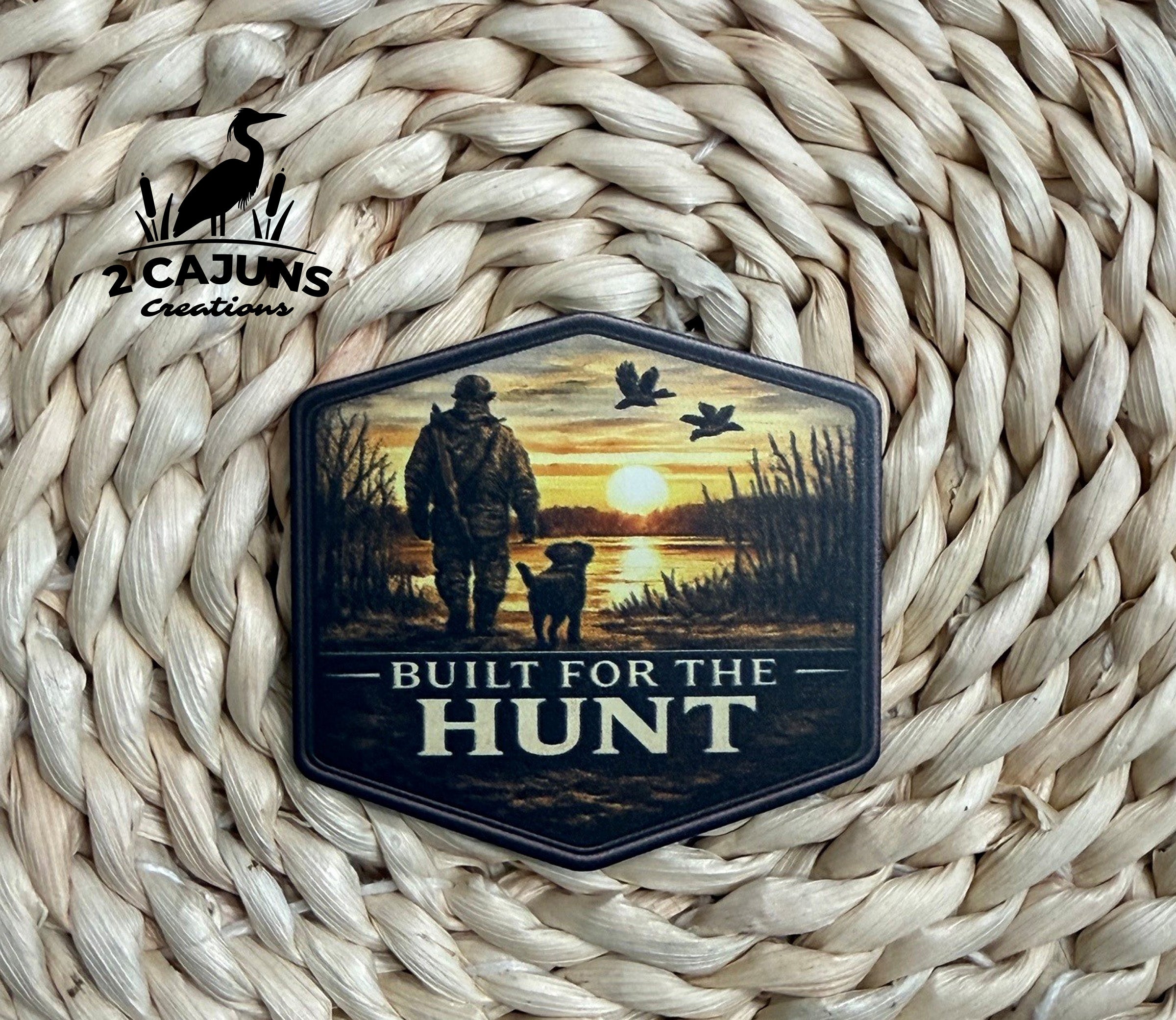Built for the Hunt Duck Hunting Lab Hat Patch