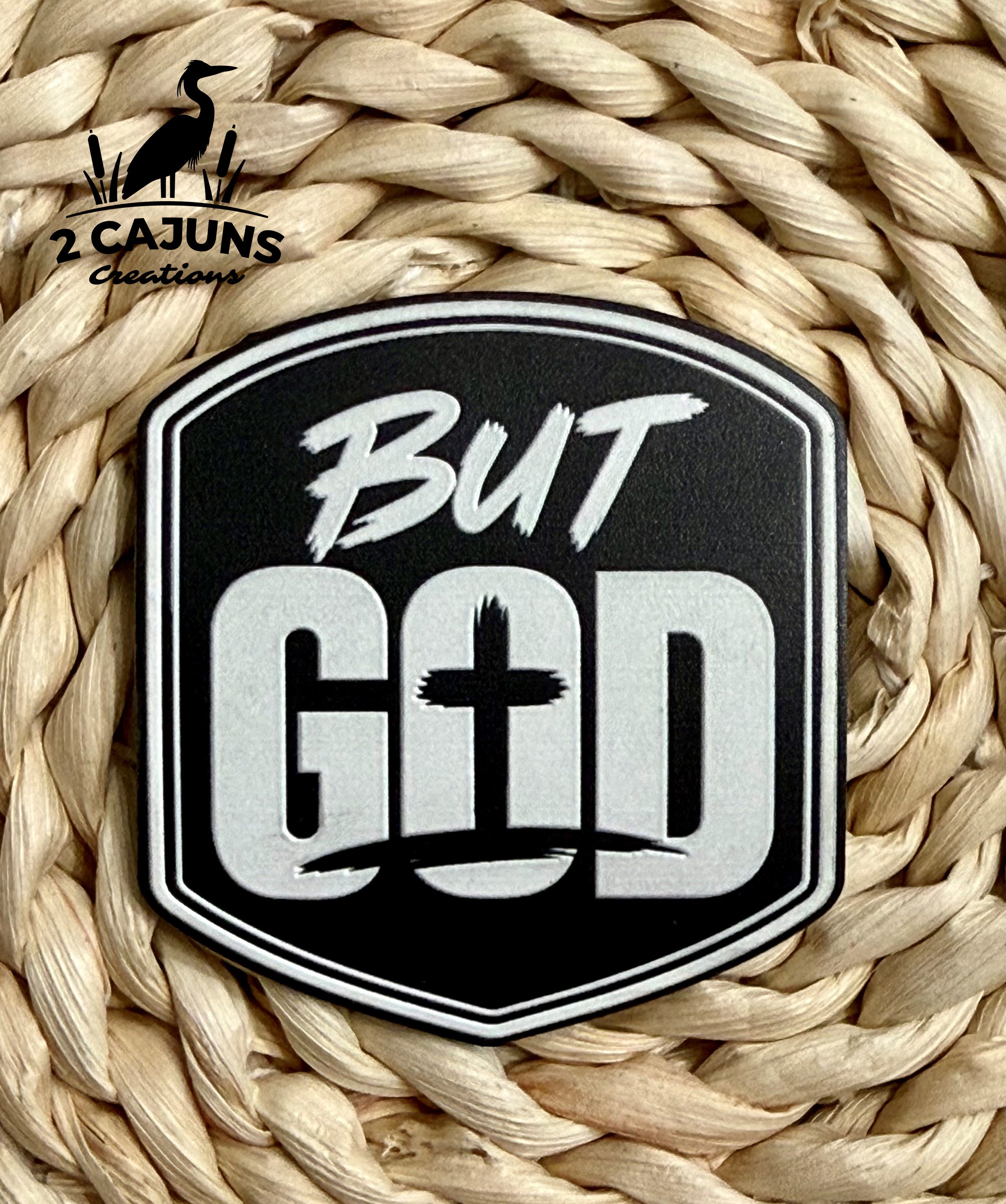 But God UV Printed 3D Effect Texture Raised Hat Patch