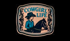 Cowgirl Life Acrylic Laser Engraved Hat Patch
