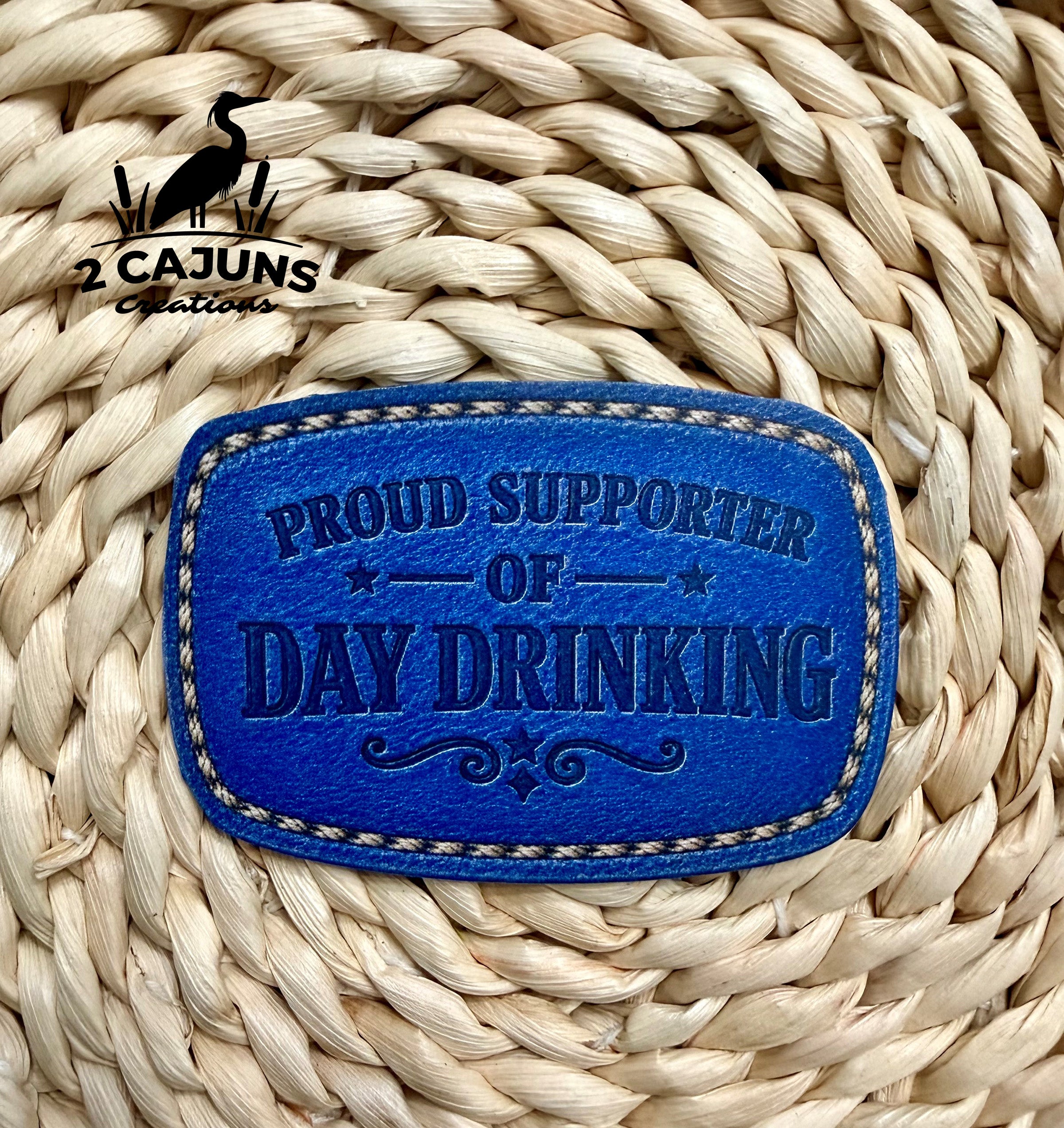 Proud Supporter of Day Drinking UV Printed Hat Patch - 4 Colors Available