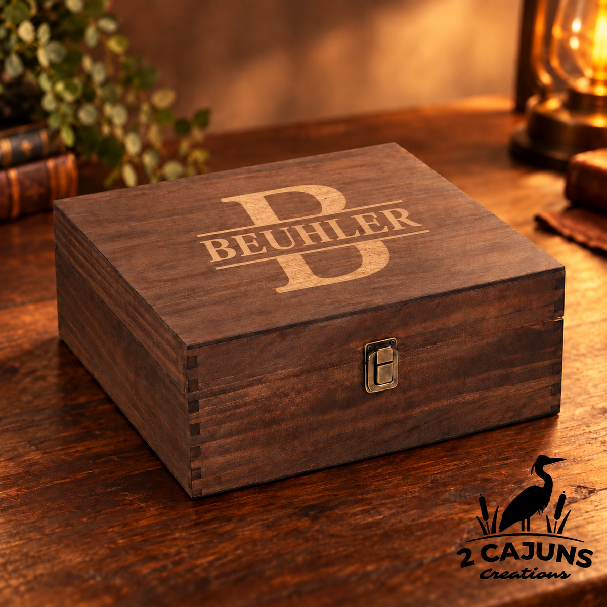Personalized Whiskey Decanter Set with Optional Dark Walnut Wooden Gift Box - Laser Engraved