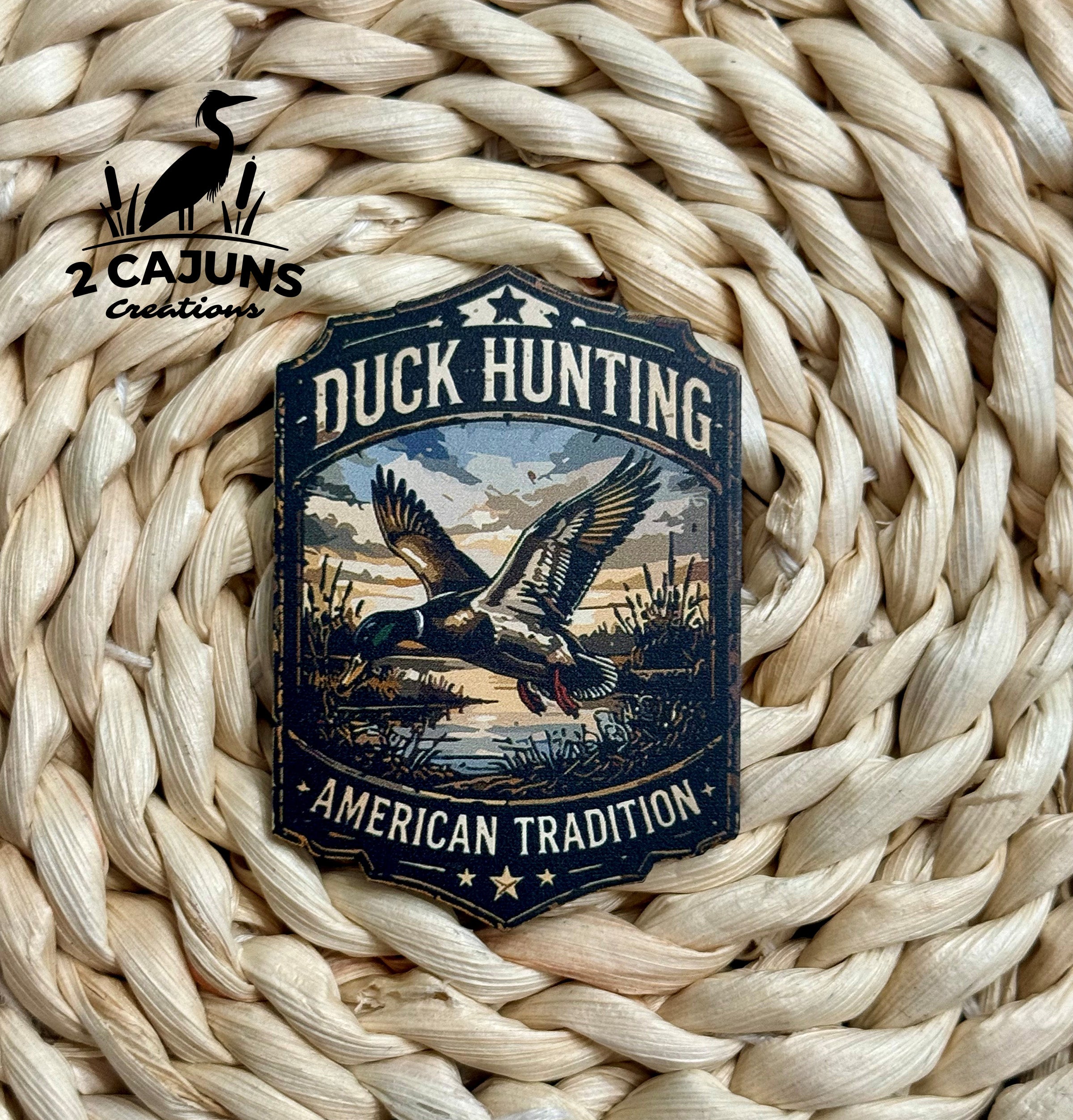 Duck Hunting American Tradition UV Printed Hat Patch
