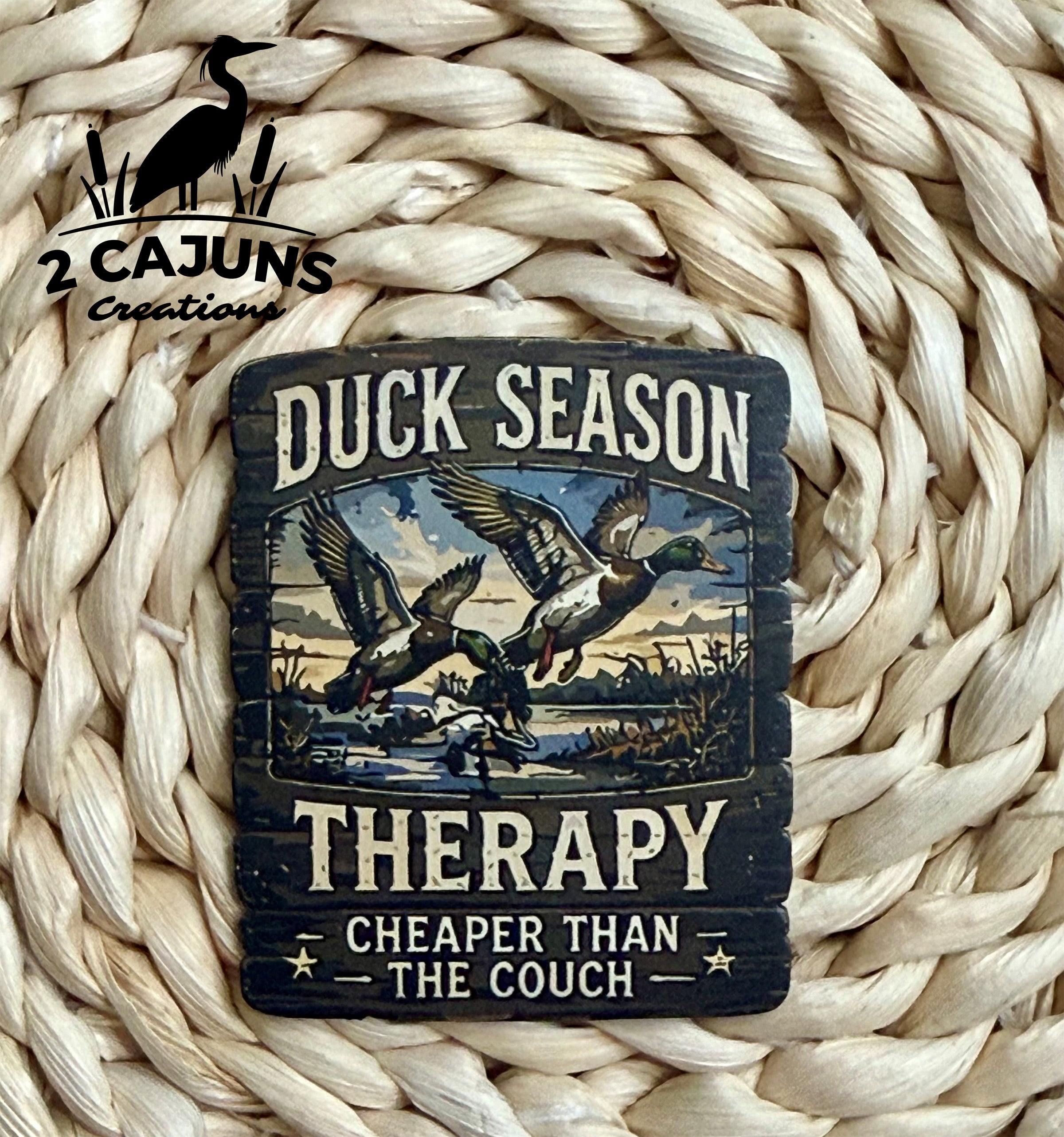 Duck Season Therapy UV Printed Hat Patch