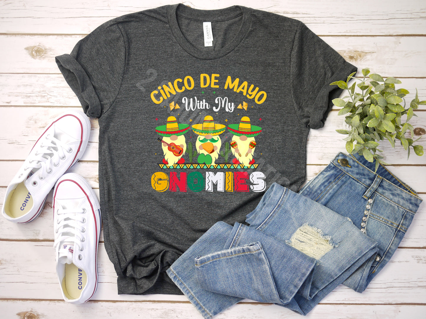 Cinco de Mayo with My Gnomies Tshirt - Cinco de Mayo Tee