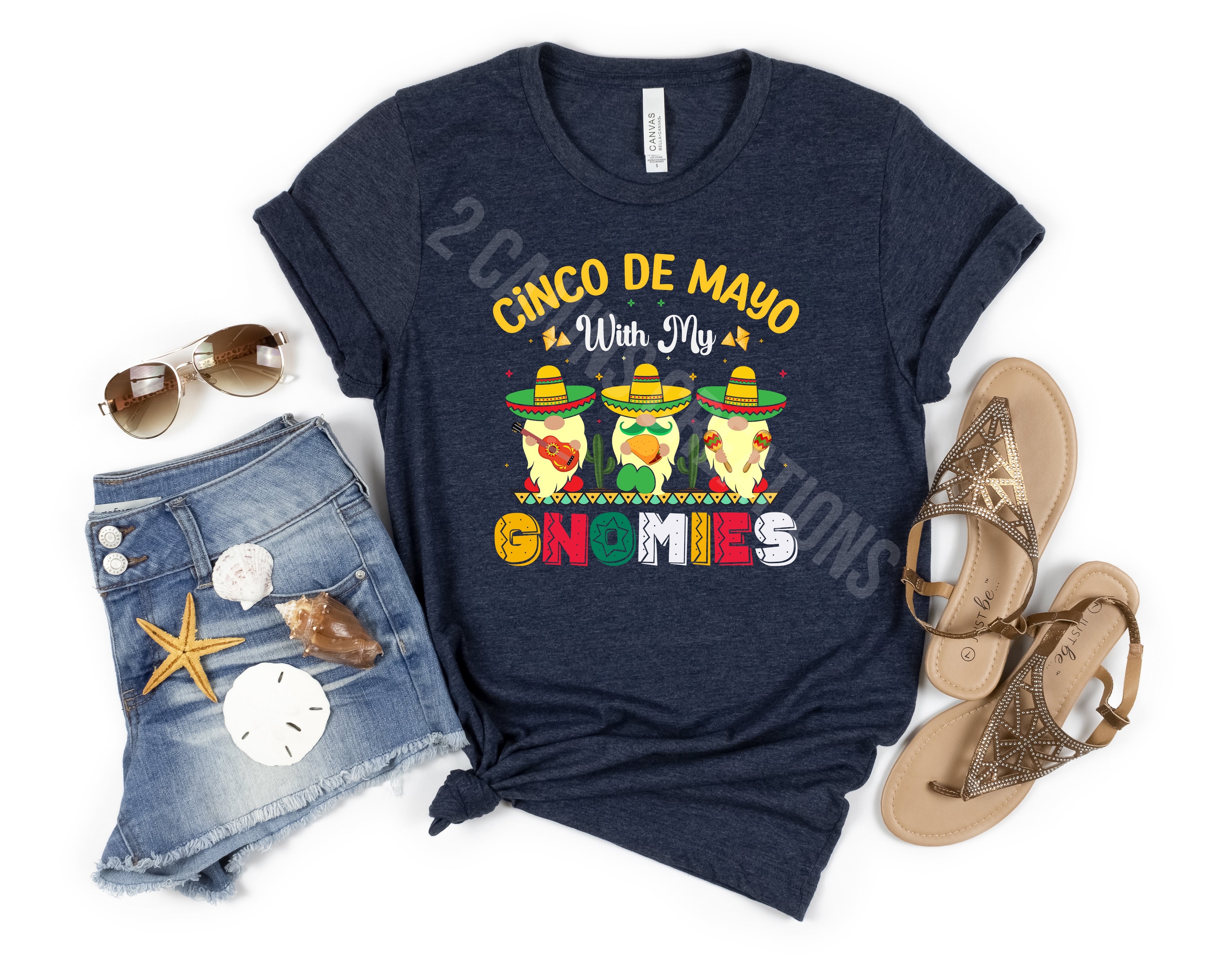 Cinco de Mayo with My Gnomies Tshirt - Cinco de Mayo Tee