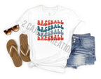 Baseball Crew Neck Tshirt - Baseball Mom Tee - Retro Design