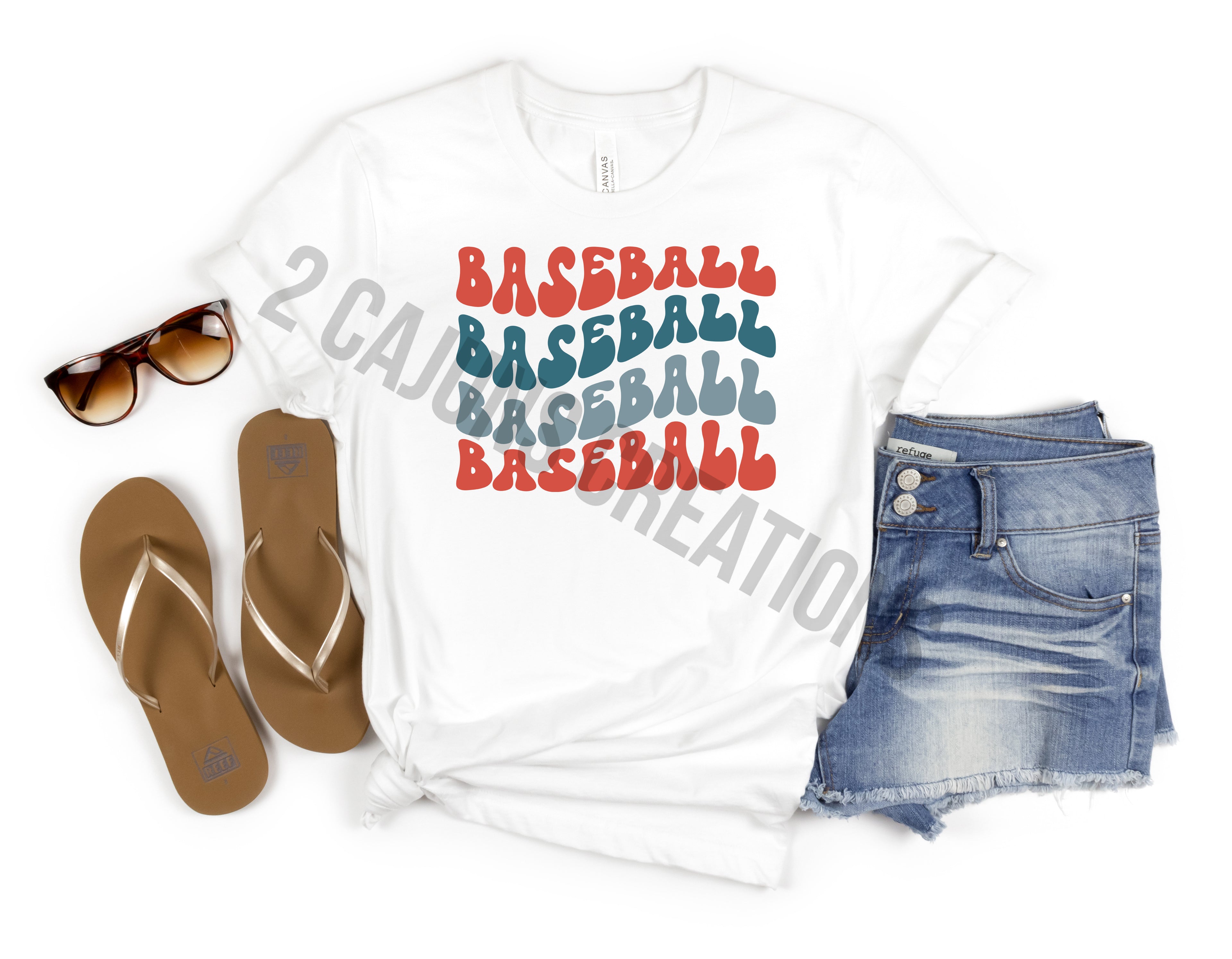 Baseball Crew Neck Tshirt - Baseball Mom Tee - Retro Design