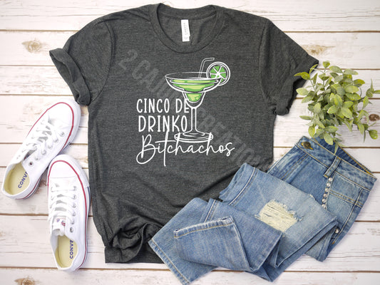 Cinco De Drinko Tshirt - Funny Cinco de Mayo Tshirt