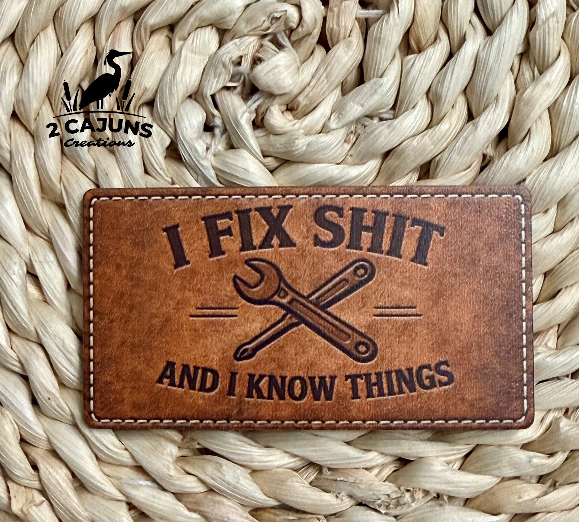 I Fix Shit And I Know Things Hat Patch