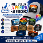 Bulk Wholesale Pricing Custom UV Printed Hat Patches