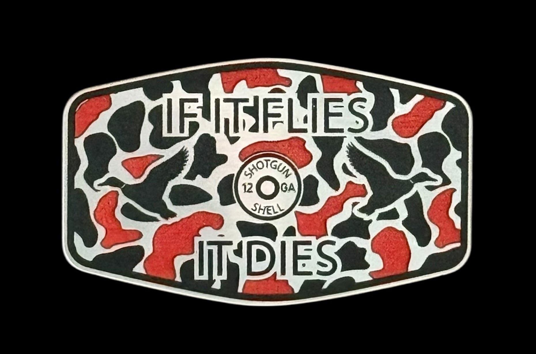 If It Flies Acrylic Hat Patch - 3 Colors Available