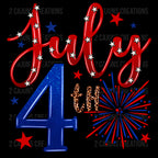 July 4th - Fireworks - Independence Day - DTF Transfer