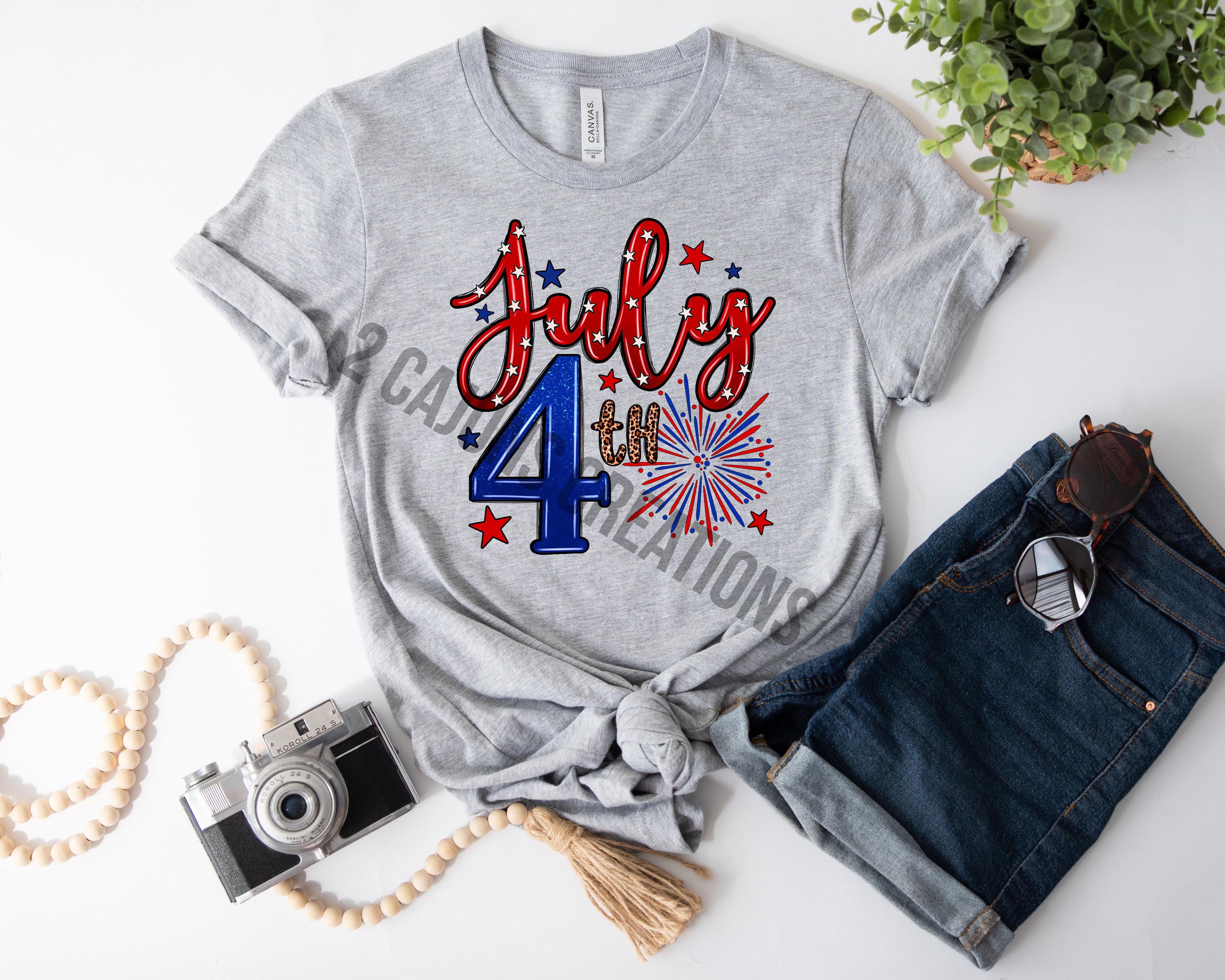 July Fourth Tshirt - Patriotic 4th of July Tee