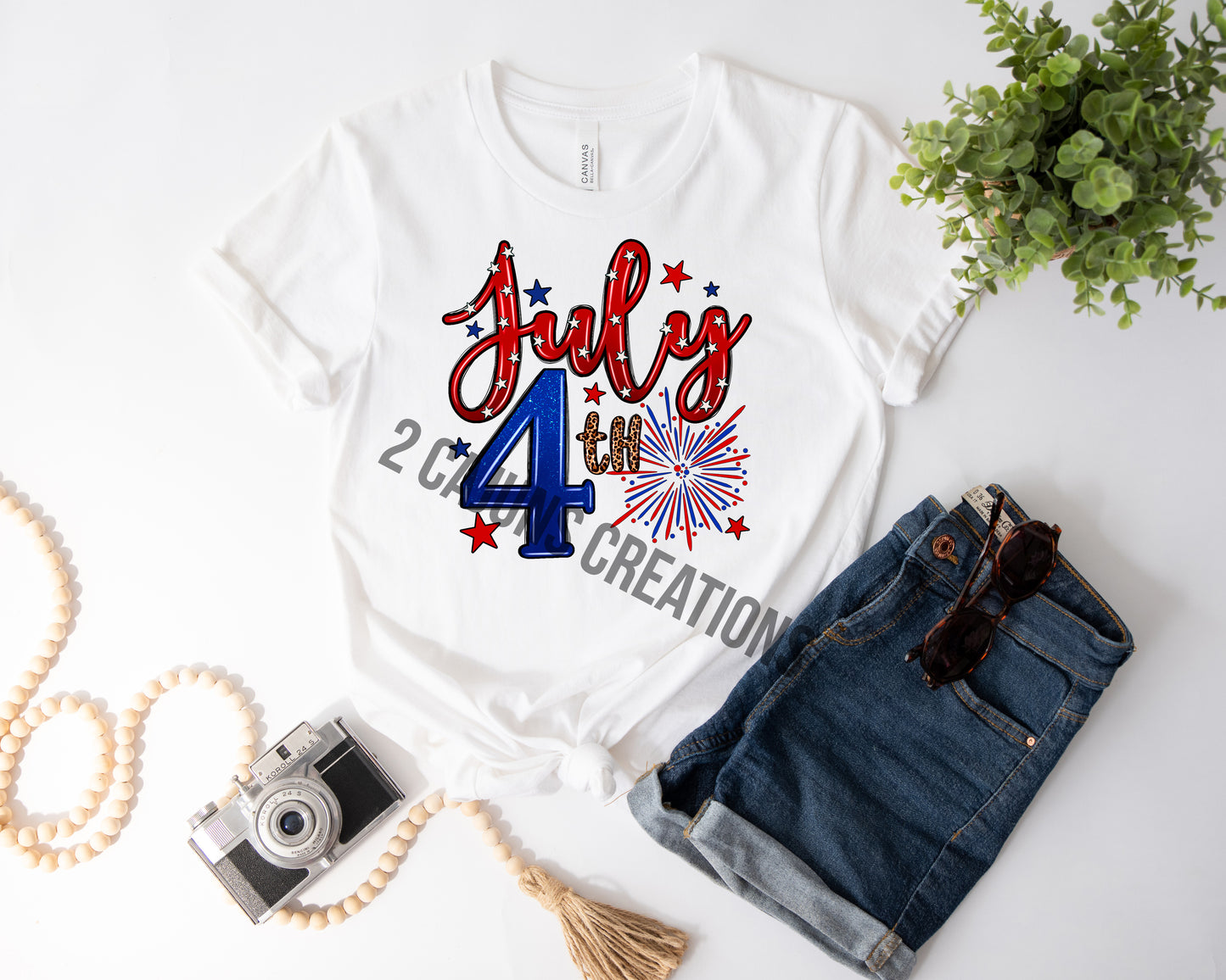 July Fourth Tshirt - Patriotic 4th of July Tee