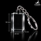 Personalized Inner Engraved Keepsake High Quality K9 Crystal w/ LED Base