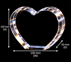 Personalized Engraved Keepsake High Quality K9 Crystal w/ LED Base