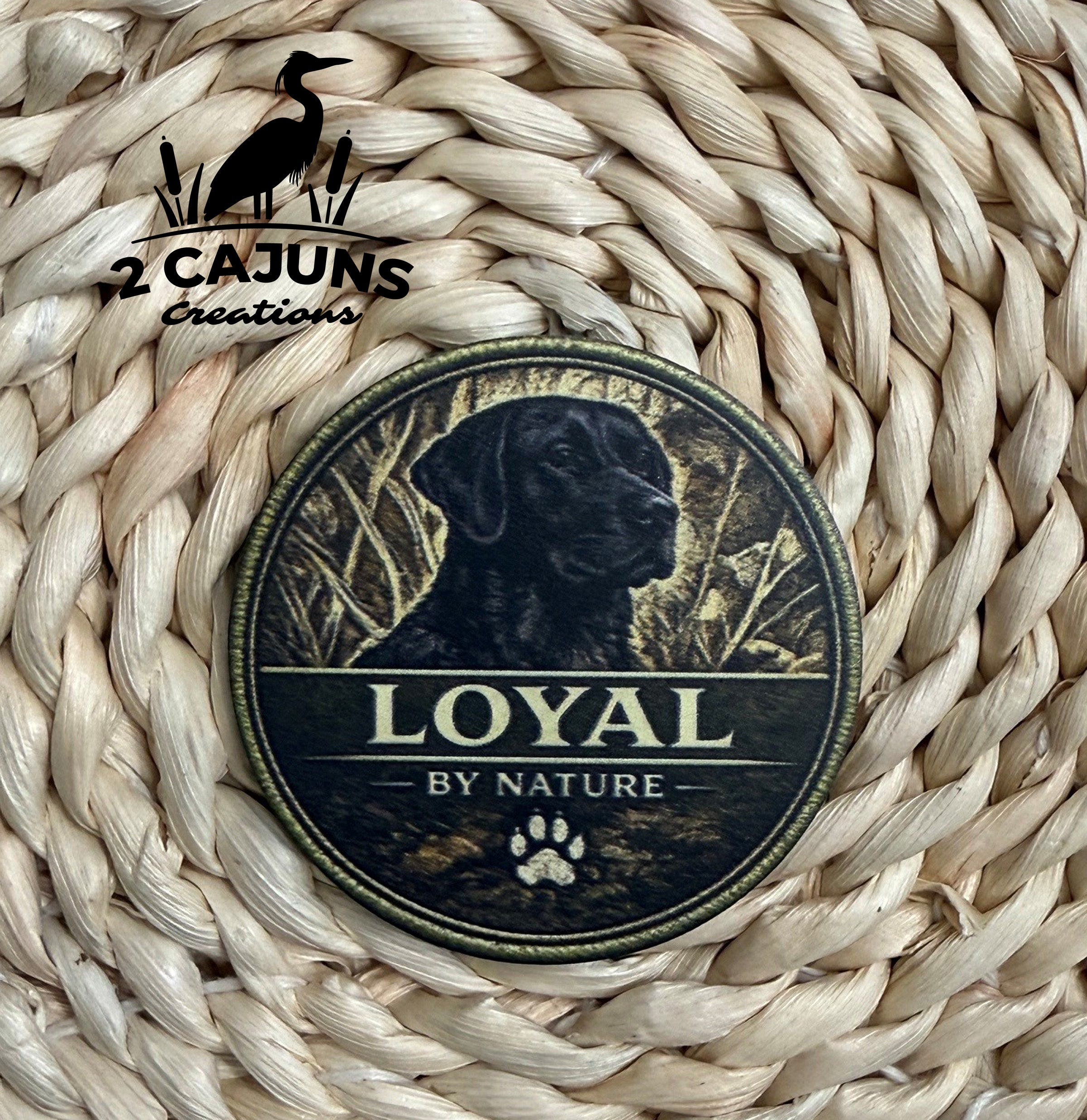 Loyal By Nature Labrador UV Printed Hat Patch