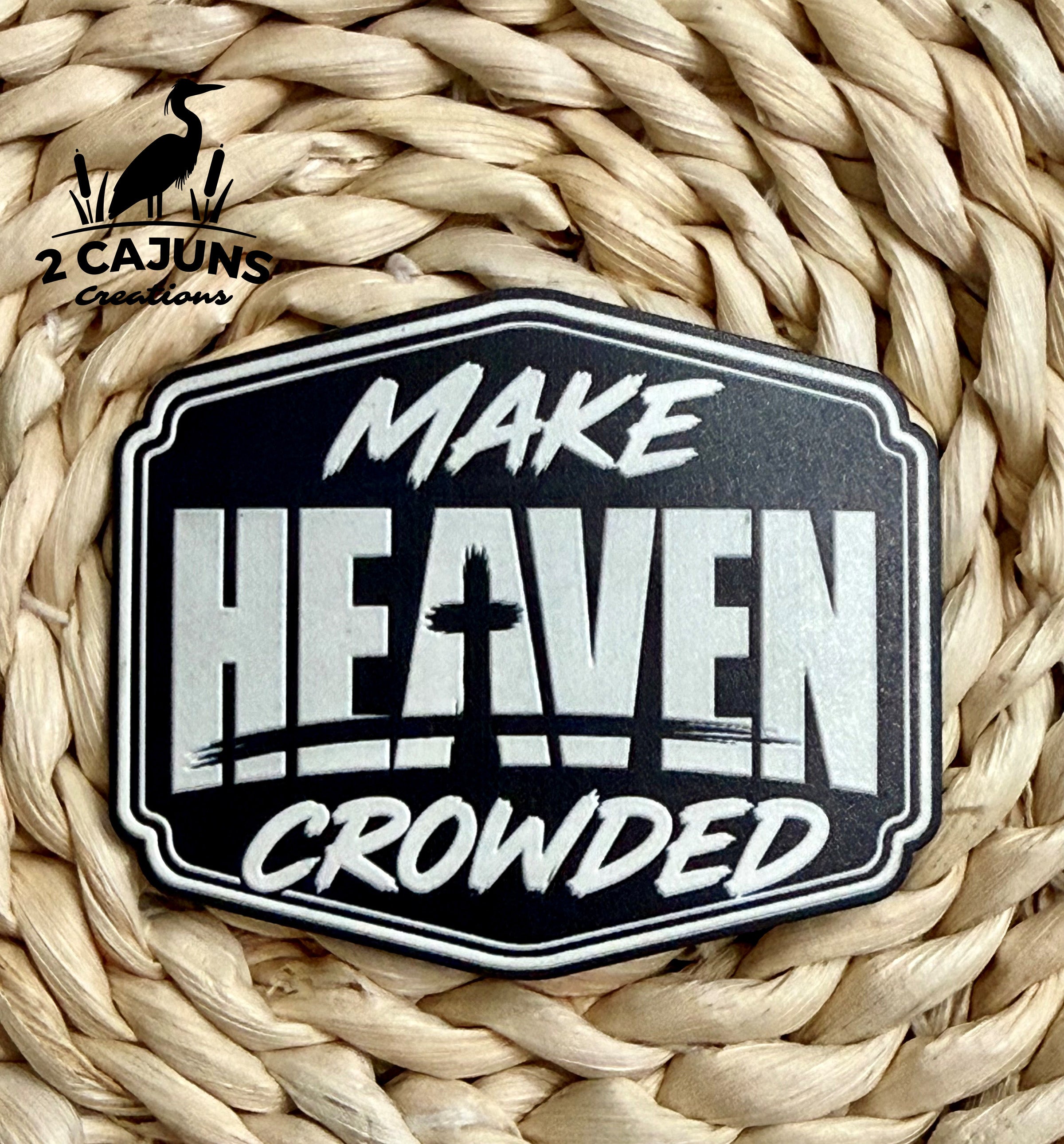 Make Heaven Crowded UV Printed 3D Effect Texture Raised Hat Patch