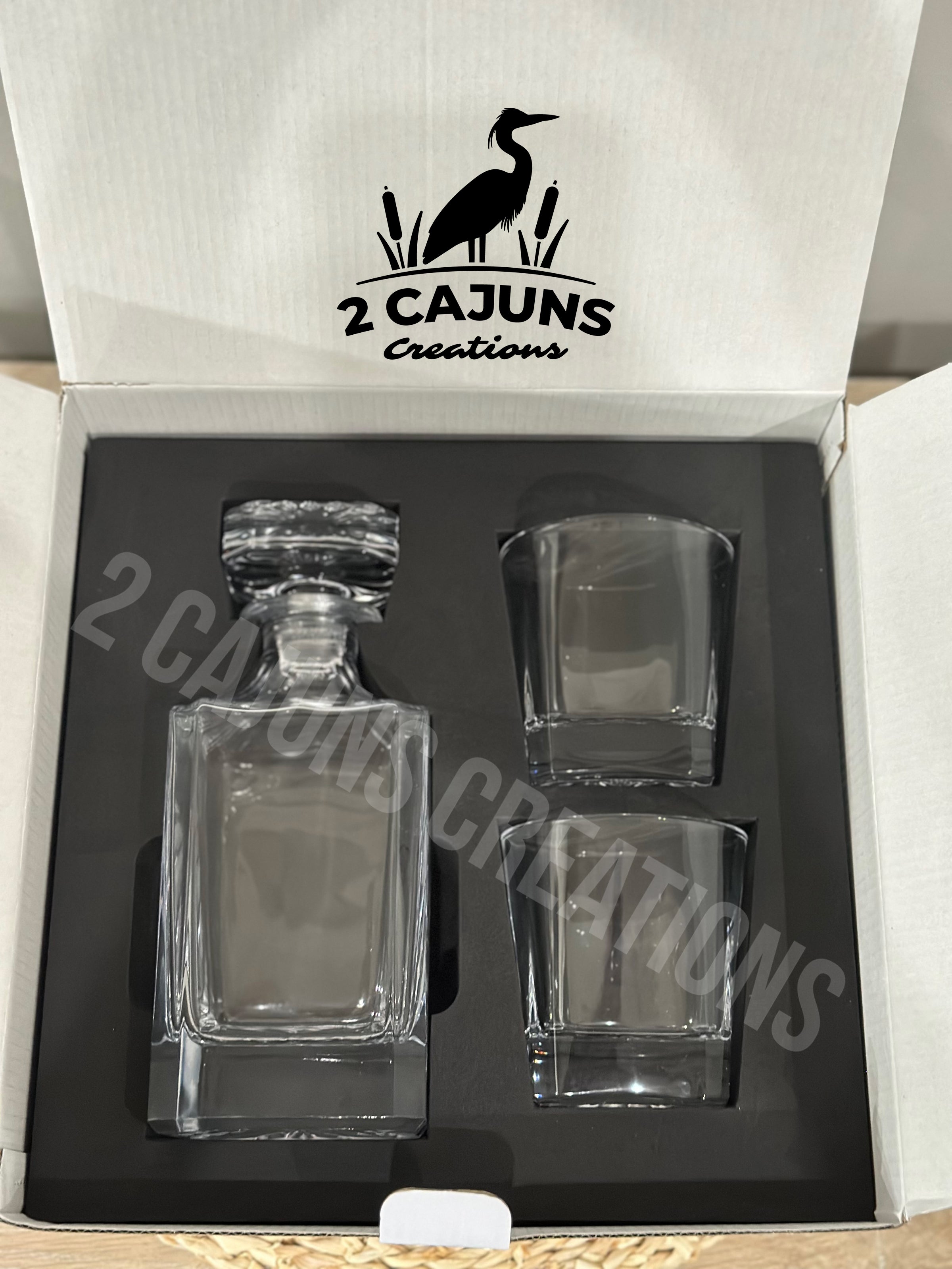 Personalized Whiskey Decanter Set - Father's Day Gift - Gift for Him - Engraved