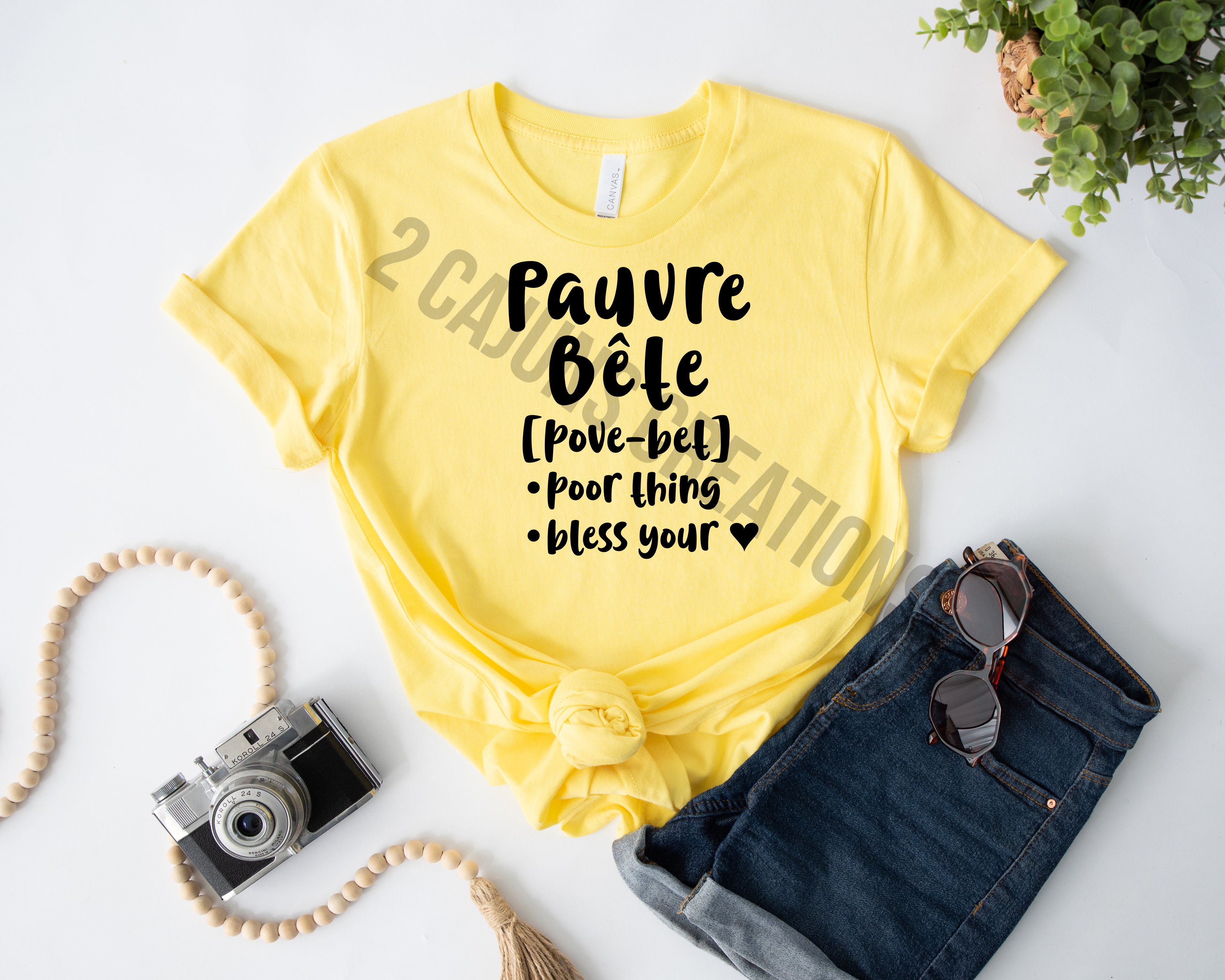Pauvre Bete Tshirt - Funny Things Cajuns Say - Louisiana Tshirt - Unisex Sizing