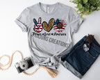 Peace Love America Tshirt - Patriotic 4th of July Tee