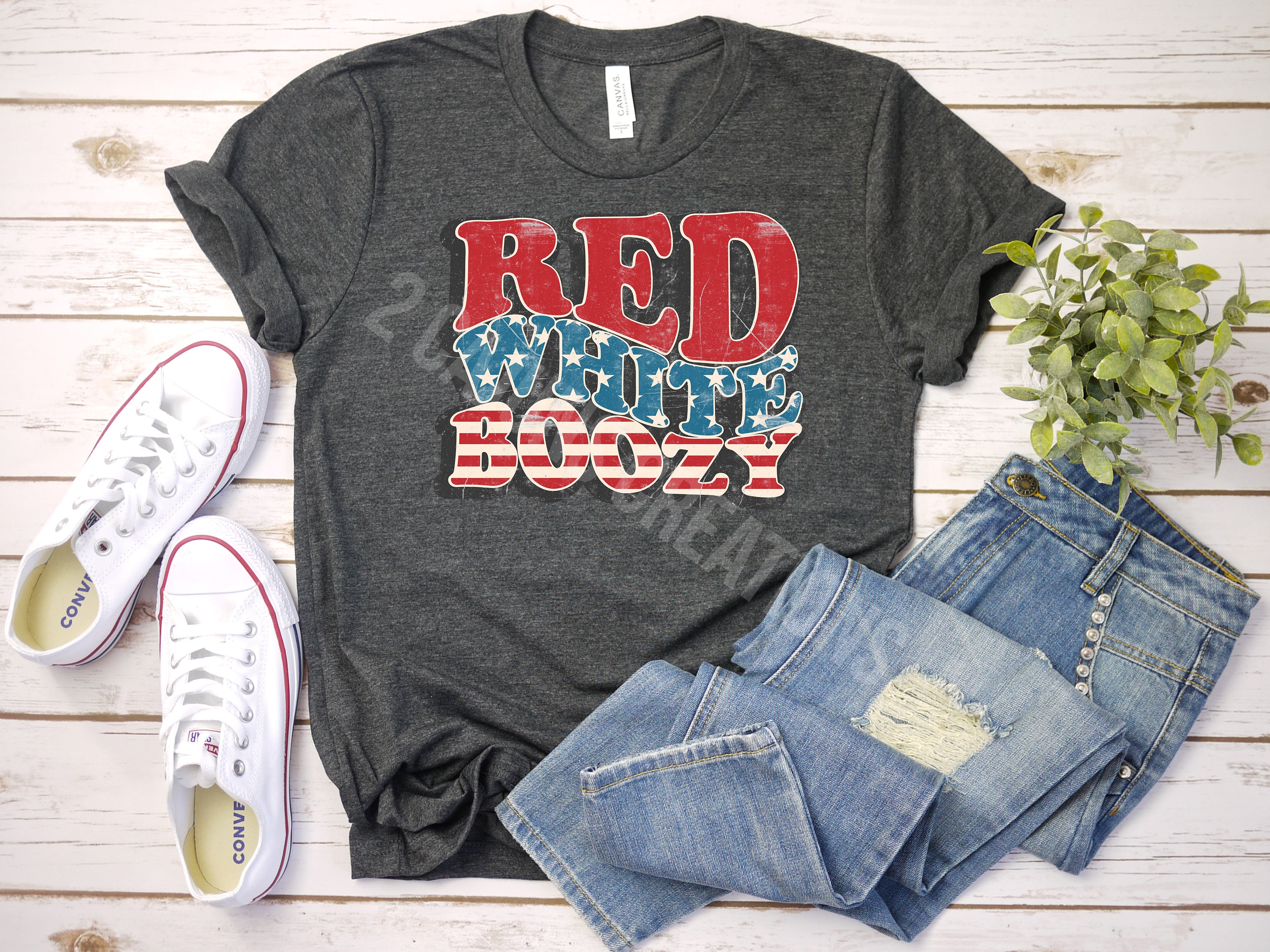 Red White Boozy - Patriotic 4th of July Tee