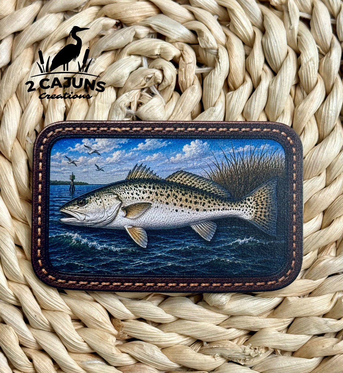 Speckled Trout UV Printed Hat Patch