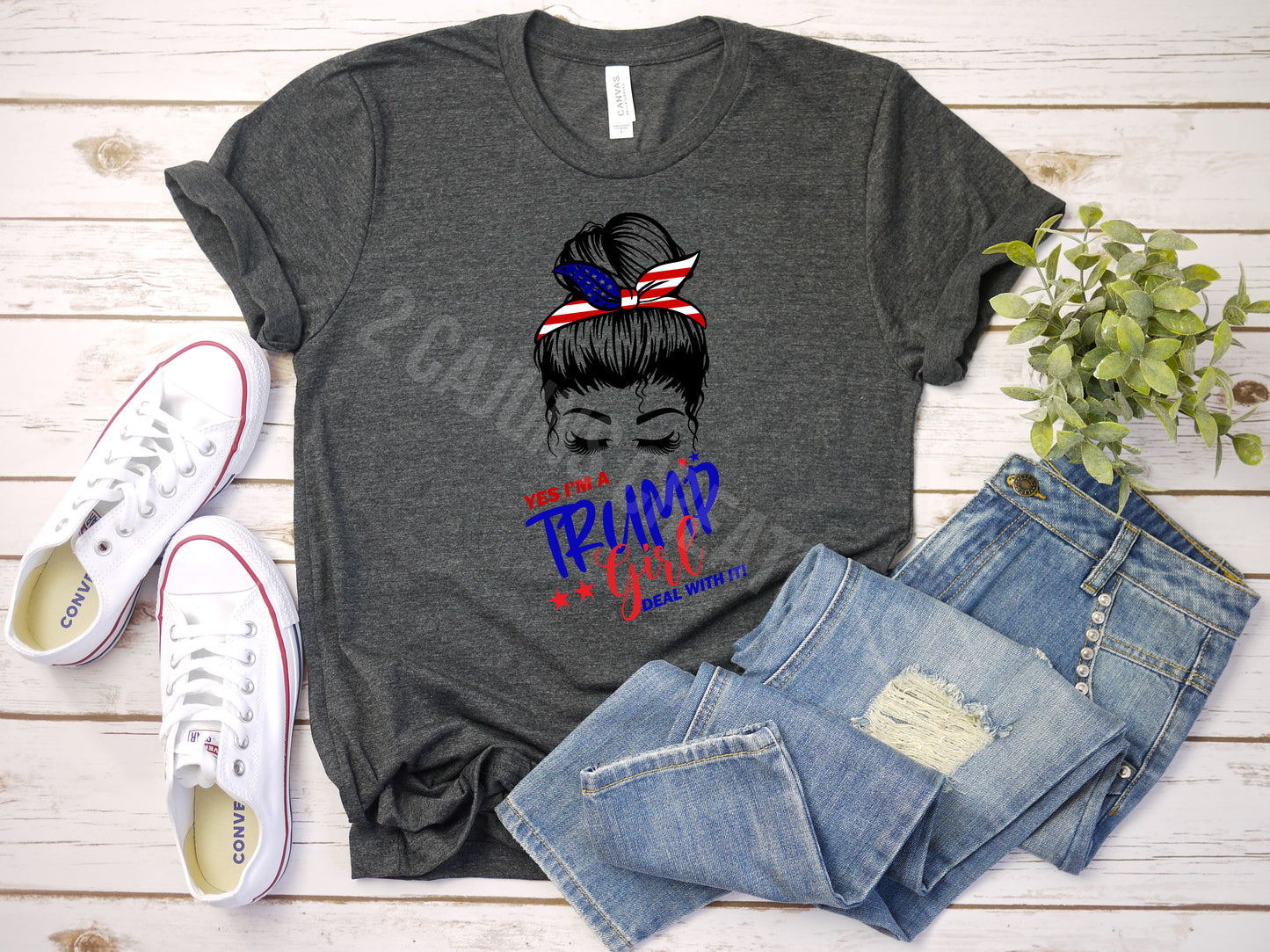 I'm a Trump Girl Deal With It Tshirt - Trump Girl - Several Colors