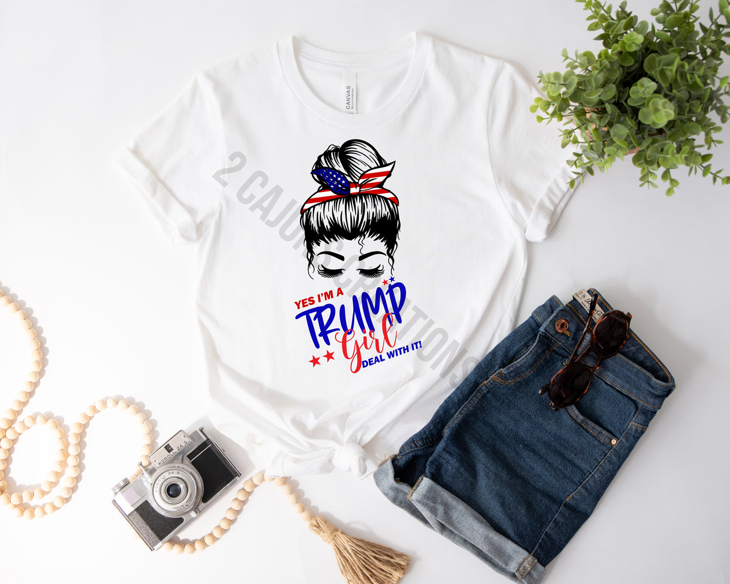 I'm a Trump Girl Deal With It Tshirt - Trump Girl - Several Colors