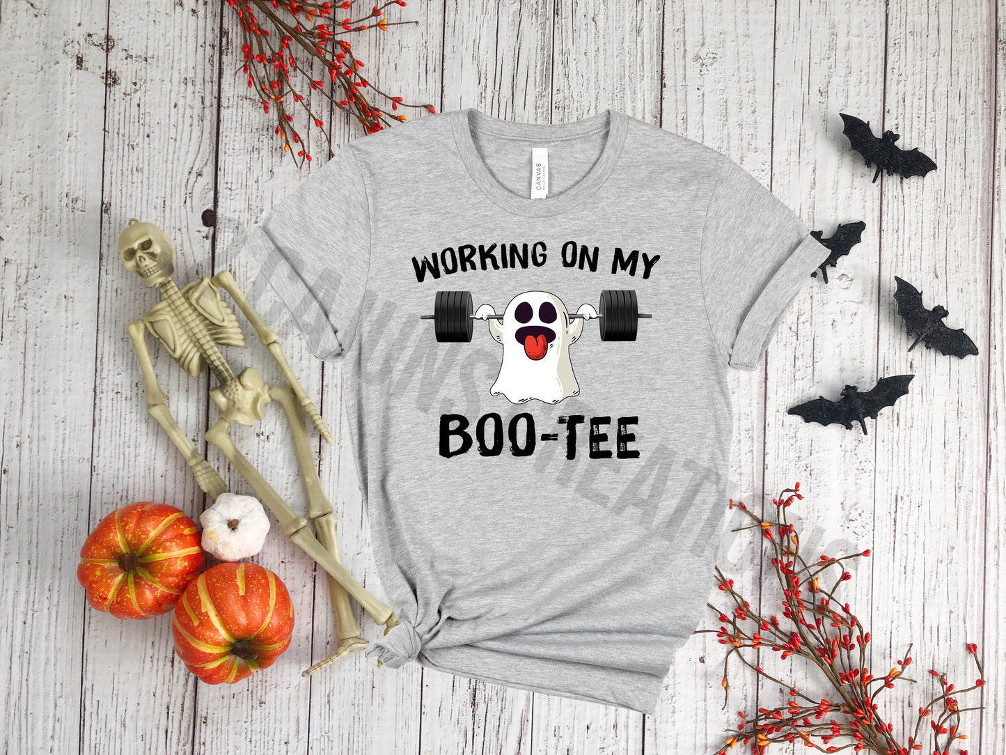 Working on My Boo-Tee Halloween Tshirt